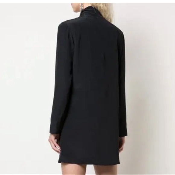 Tibi Neck Tie Navy Dress 4 - Picture 2 of 8